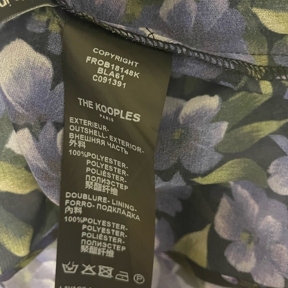 The Kooples -size 4- chiffon floral print summer dress - Picture 11 of 13